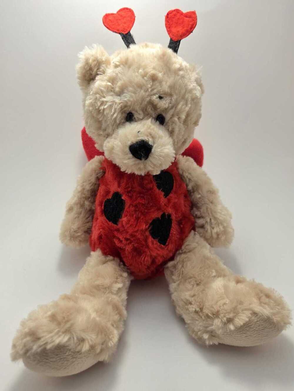 Ganz Lovely Ladybug Love Bug Bear Plush Stuffed Animal Vintage Rare (11 inch)